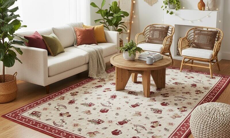 Kusový koberec Villeroy & Boch Toy's delight so strihaným vlasom 106217 Red, Multicolor